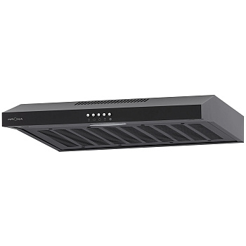 KRONA ERMINA 600 black PB вытяжка кухонная /